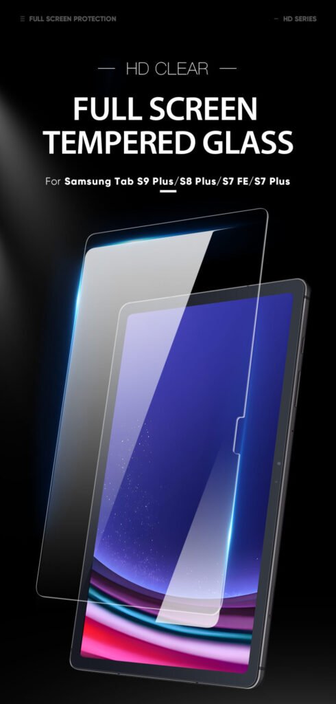 محافظ صفحه نمایش مدل Tempered مناسب تبلت S8 plus