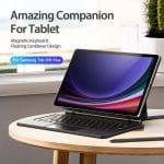 کاور کیبورد دار مدل MK Series مناسب برای تبلت سامسونگ S9 FE Plus