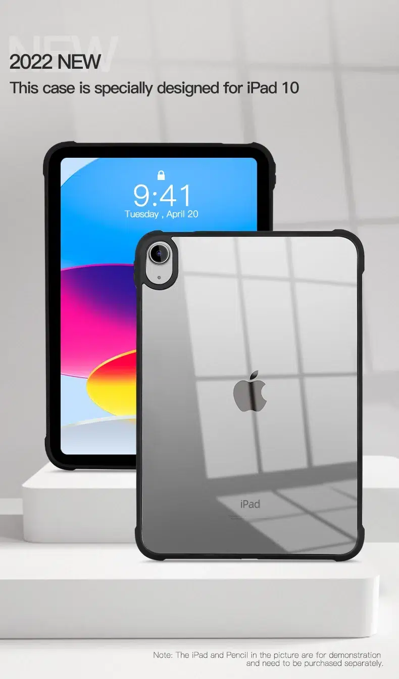 کاور مدل Transparent مناسب آیپد 10 4 کاور مدل Transparent مناسب آیپد 10