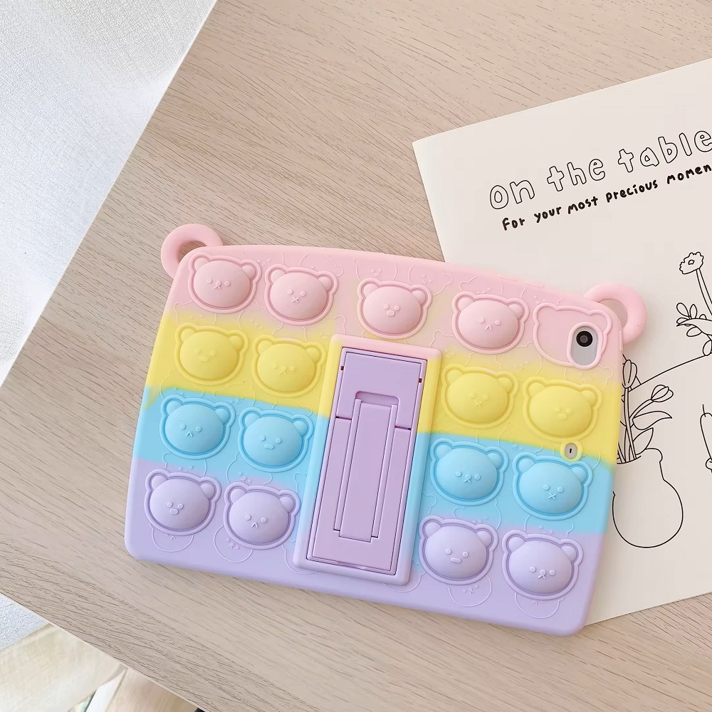 قاب فیجتی خرسی مناسب تبلت سامسونگ A7 T505 3 قاب فیجتی خرسی مناسب تبلت