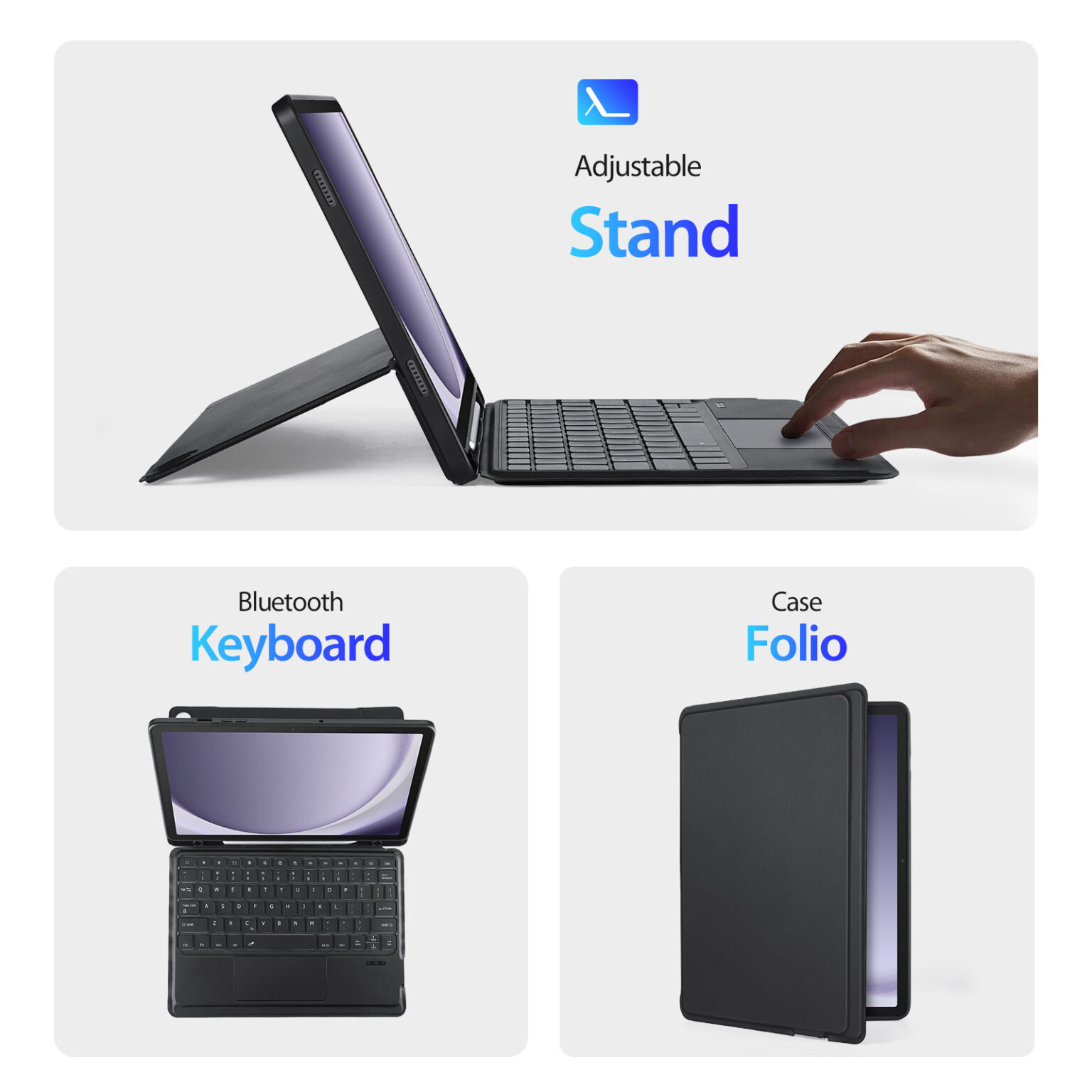 کاور کیبورد دار تبلت سامسونگ A9 Plus 6 کاور کیبورد دار تبلت سامسونگ A9 Plus