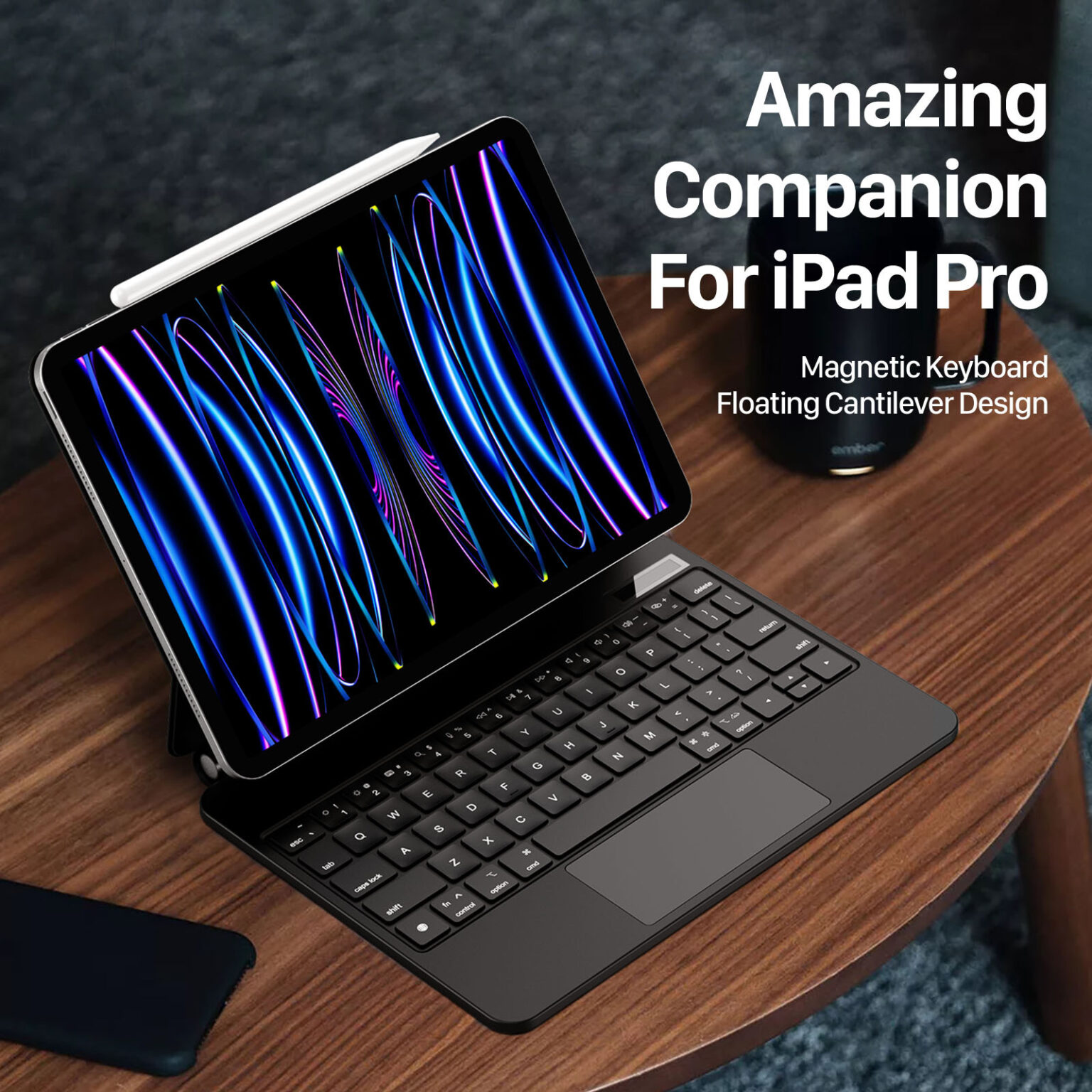 کاور کیبورد دار مدل MK Series مناسب برای آیپد ایر 6 7 کاور کیبورد دار مدل MK Series مناسب برای آیپد ایر 6