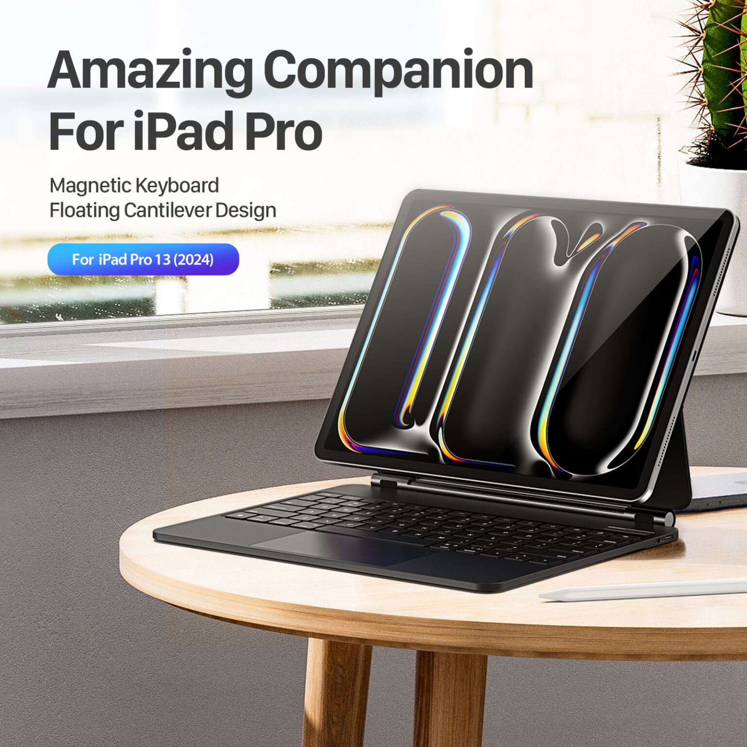 کاور کیبورد دار مدل MK Series مناسب برای آیپد پرو 13 6 کاور کیبورد دار مدل MK Series مناسب برای آیپد پرو 13