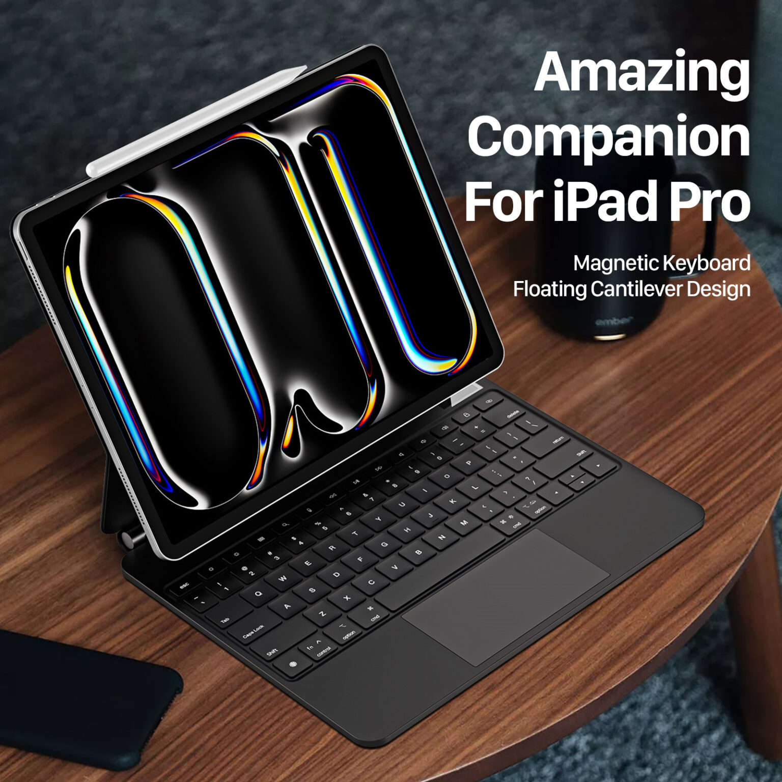 کاور کیبورد دار مدل MK Series مناسب برای آیپد پرو 13 7 کاور کیبورد دار مدل MK Series مناسب برای آیپد پرو 13