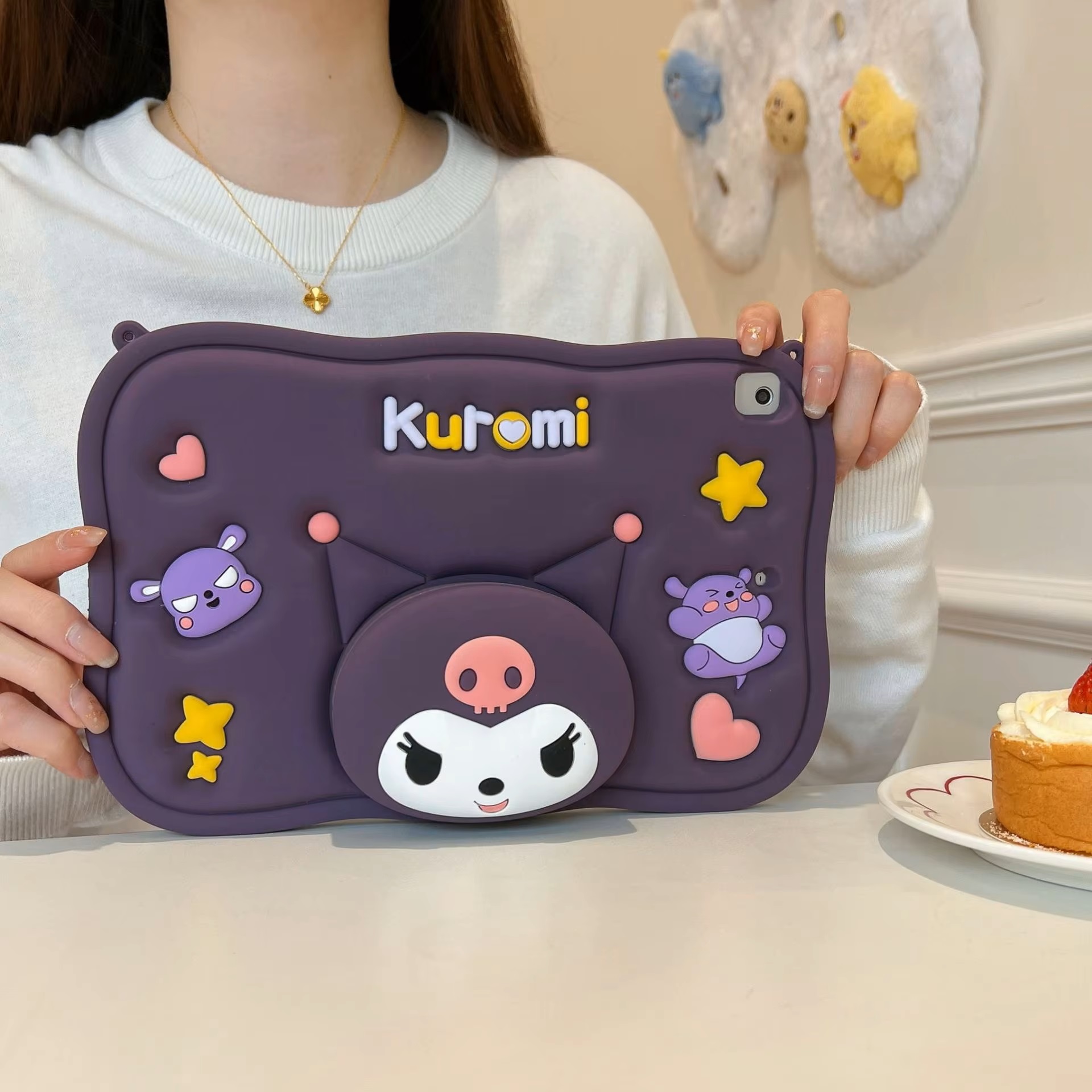 قاب مدل kuromi 360 مناسب تبلت سامسونگ A9 4 قاب مدل kuromi 360 مناسب تبلت سامسونگ A9